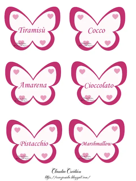 Etichette confettata stampabili