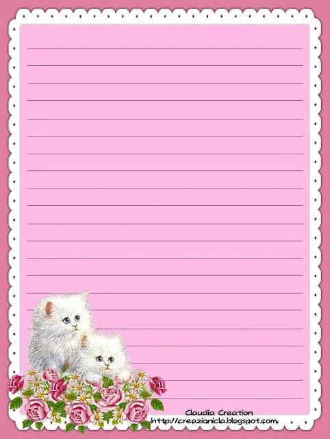 Carta da Lettere gattini