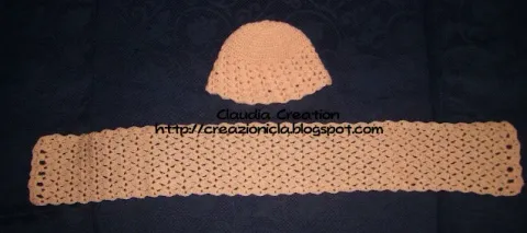 Completino sciarpa e cappello uncinetto