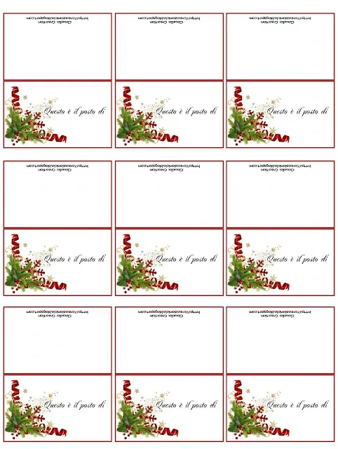 Segnaposto Natalizi