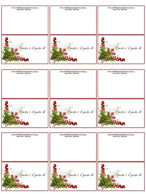 Segnaposto Natalizi