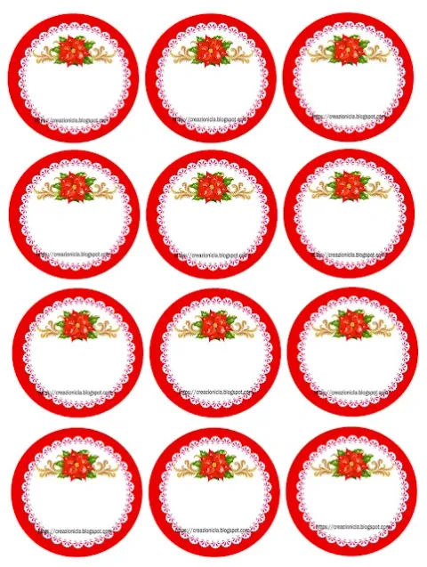 Etichette chiudi pacco per Natale