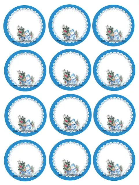 Etichette chiudi pacco Natale