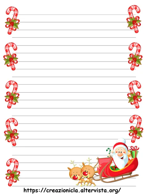 Carta da lettere Natale