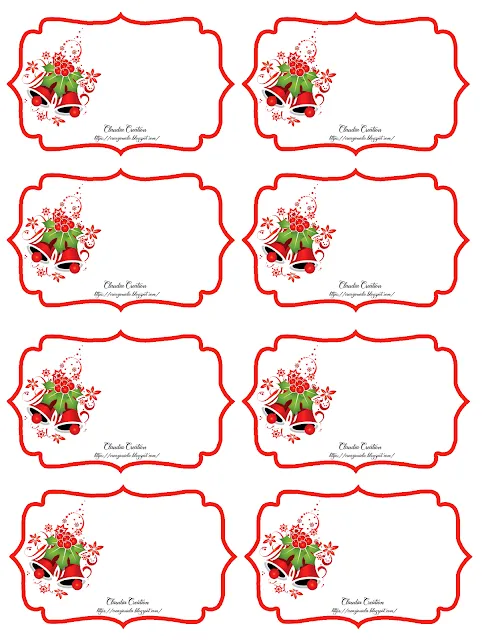 Etichette stampabili Natale