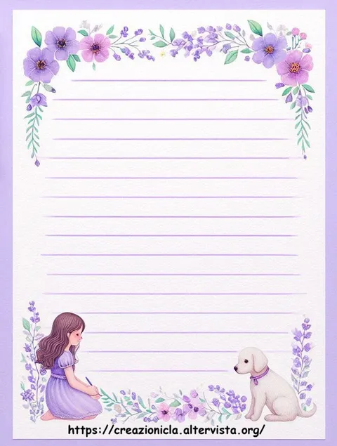 Carta da lettere stampabile