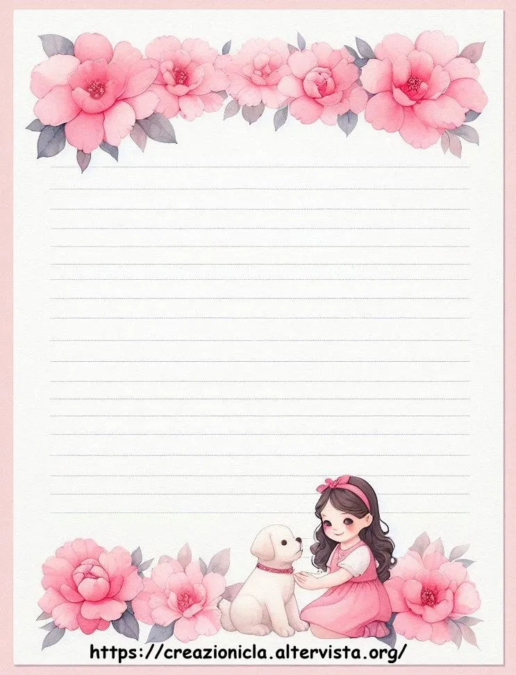 Carta da lettere cagnolino