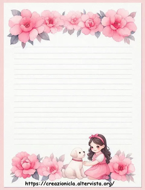 Carta da lettere cagnolino