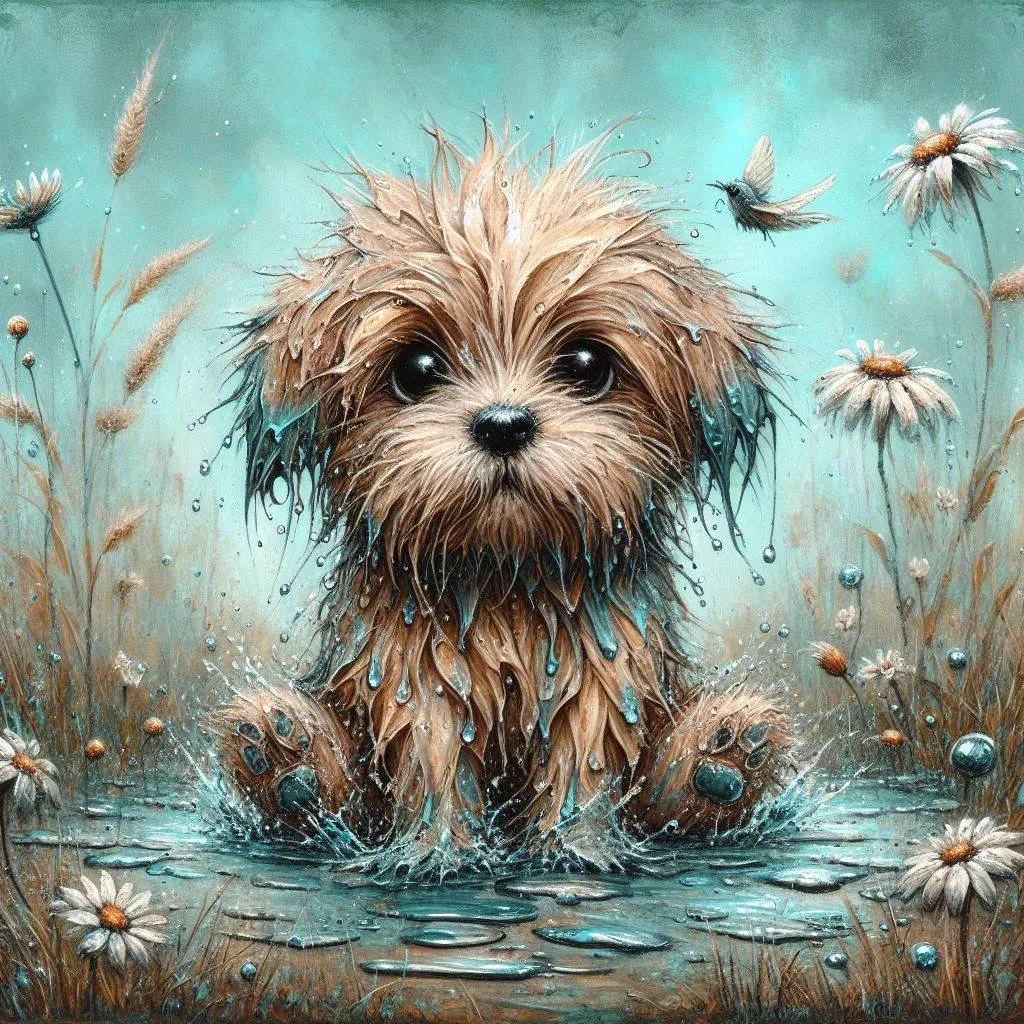 immagini AI cuccioli stampabili