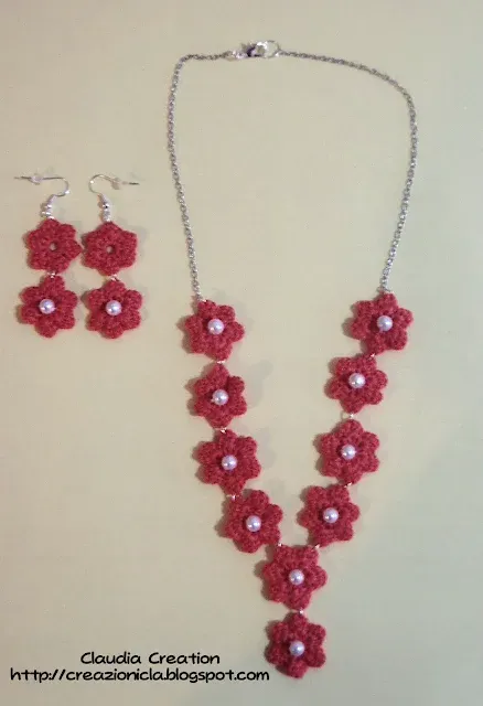 Parure all'uncinetto