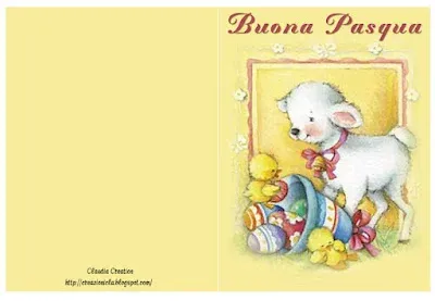 Biglietto d'auguri Pasqua