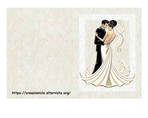 Biglietto d'auguri sposi