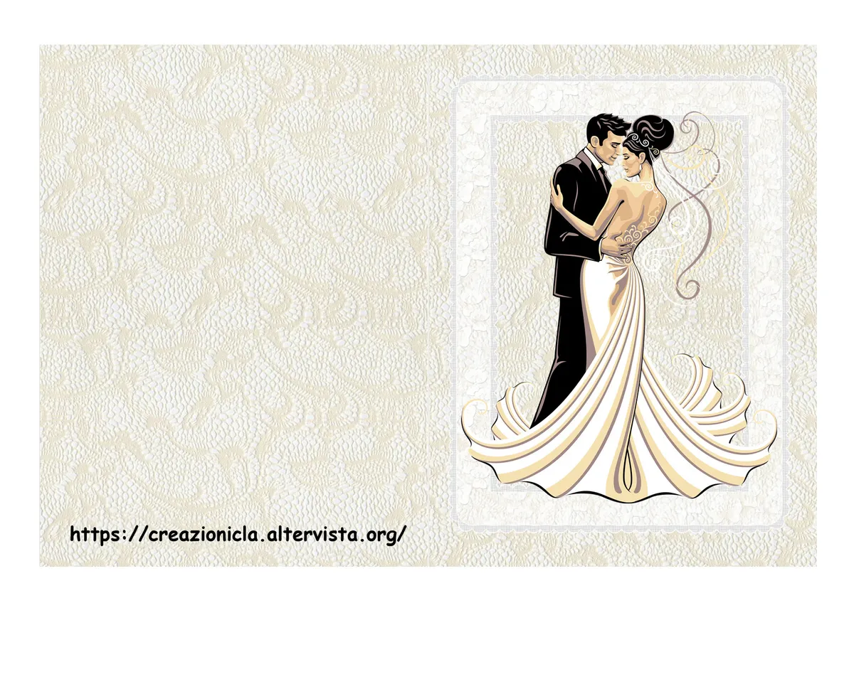 Biglietto d'auguri sposi