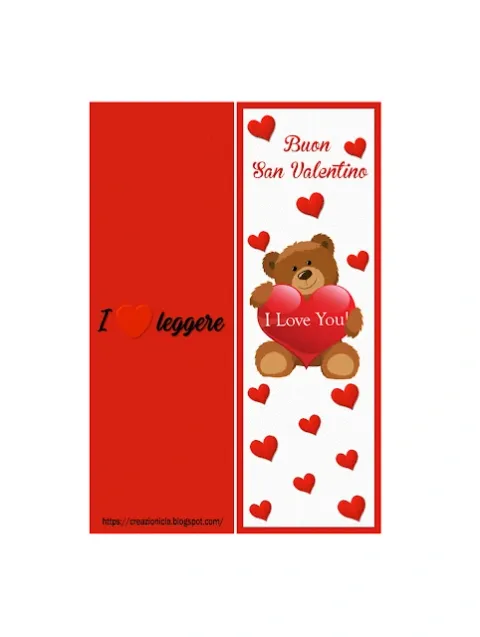 Segnalibro per San Valentino