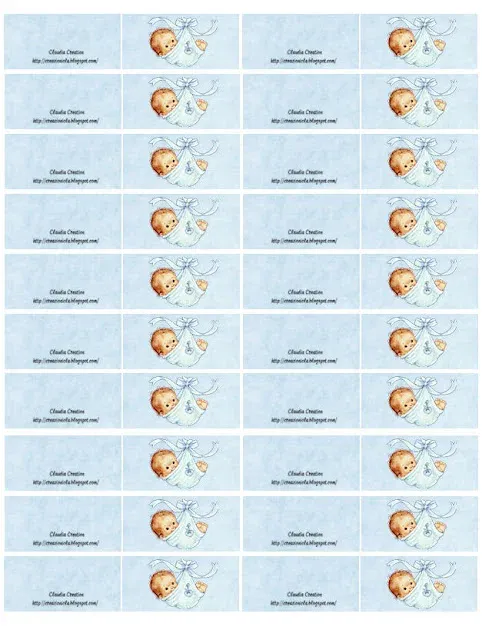 Bigliettini per bomboniere nascita baby