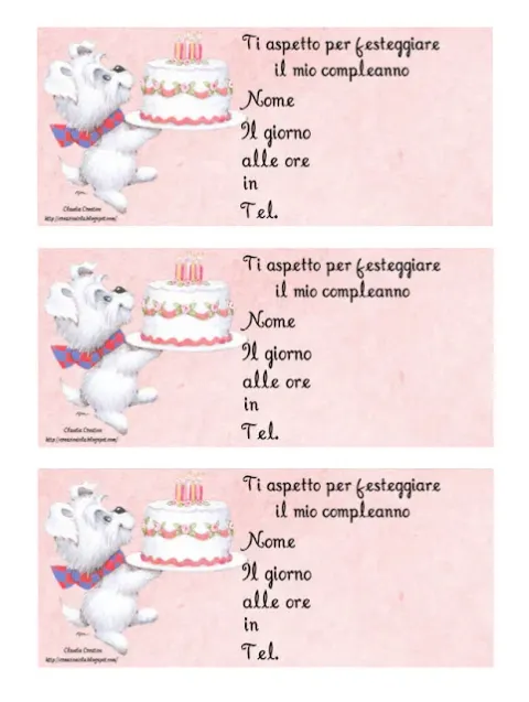 Inviti festa femminuccie