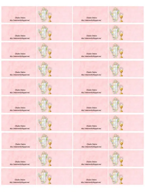 Bigliettini bomboniere Prima Comunione