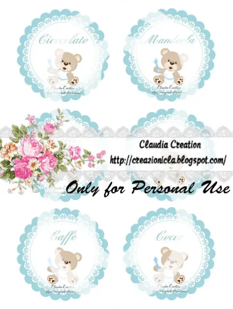 Etichette per confettata