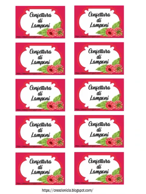 Etichette per confettura
