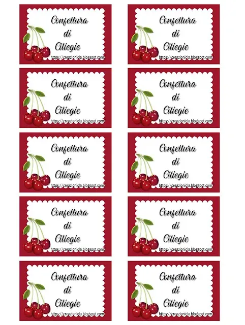 Etichette per confettura