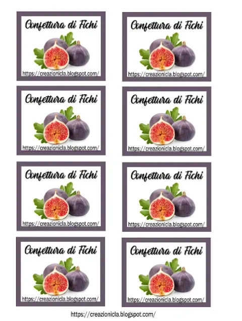Etichette per confetture