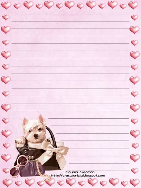 Carta da lettere stampabile