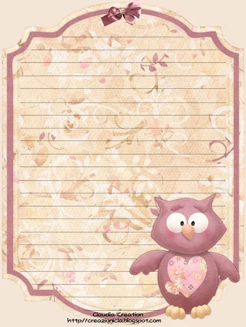 Carta da lettere Gufo