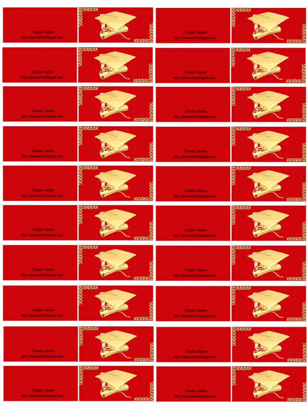 Bigliettini bomboniere laurea