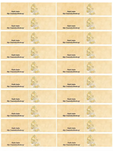 Bigliettini bomboniere sposi