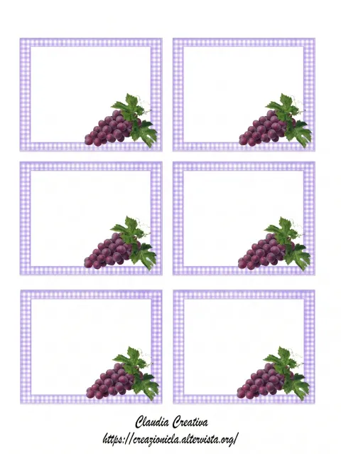 Etichette per vino stampabili