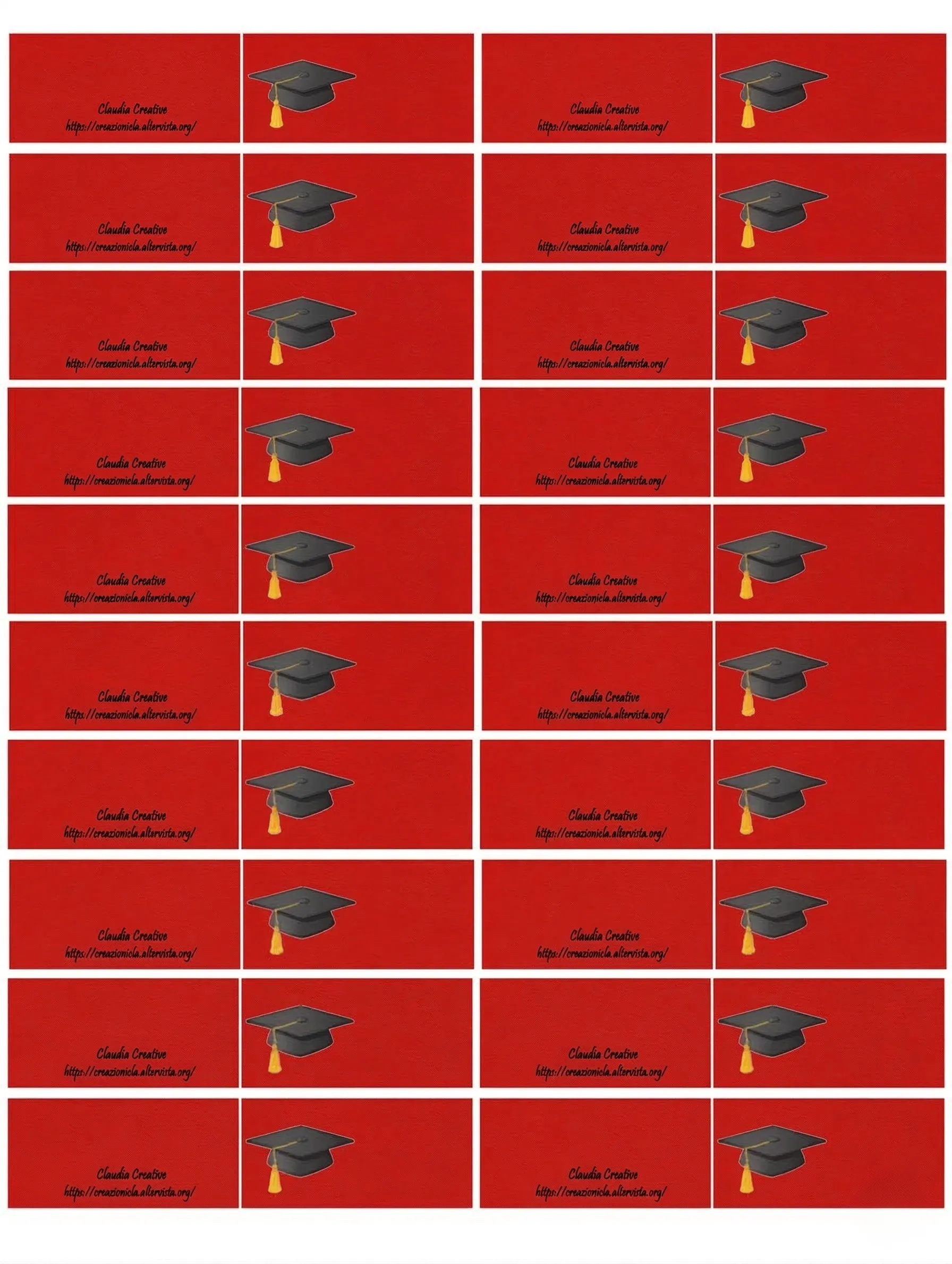 Bigliettini bomboniere Laurea