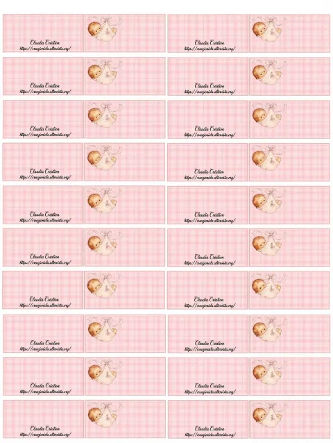 Bigliettini bomboniere baby