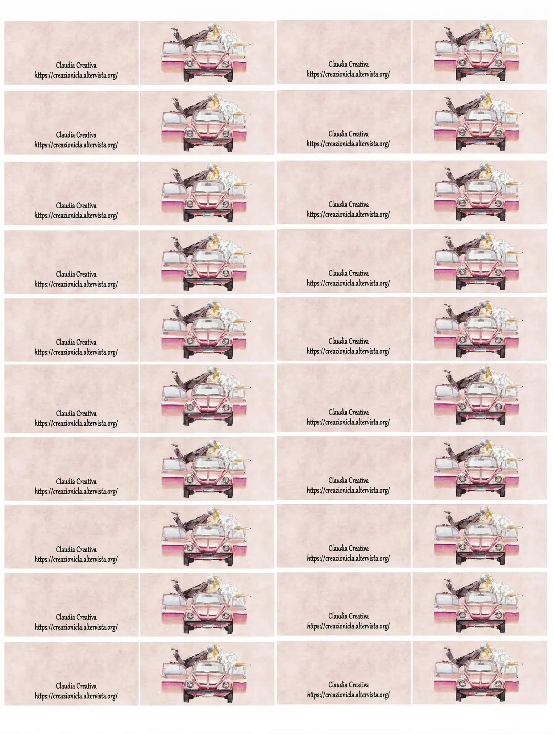 Bigliettini bomboniere