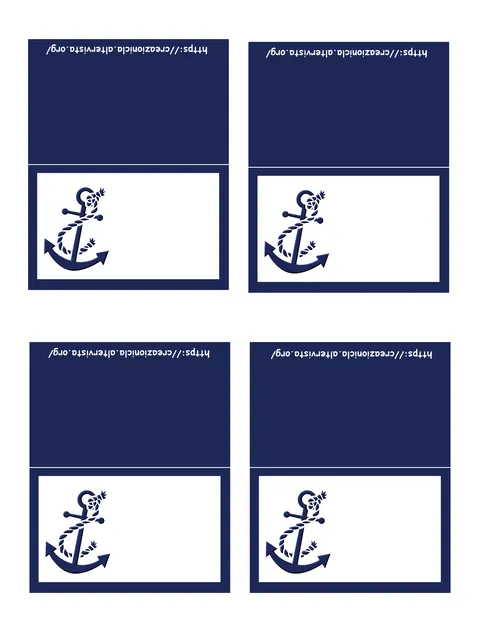 Segnaposti tema mare