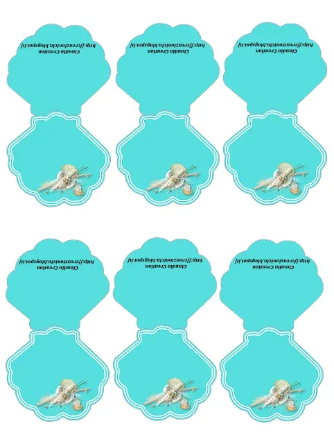 Segnaposti tema mare