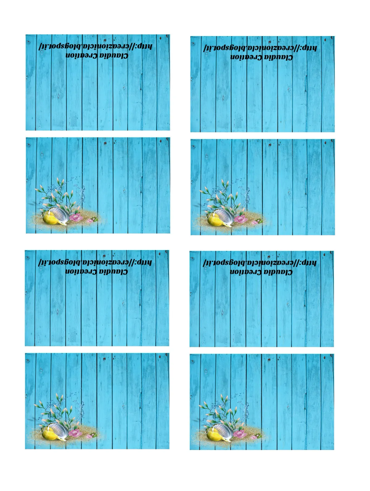 Segnaposti stampabili