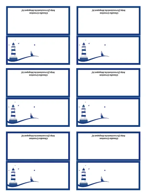 Segnaposti stampabili