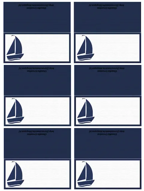 Segnaposto tema mare