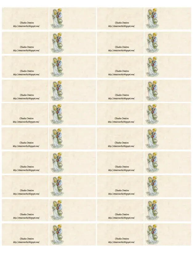 Bigliettini per bomboniere sposi