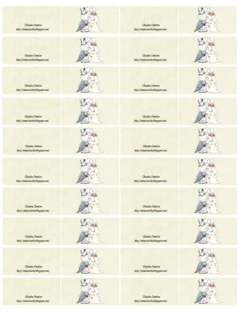 Bigliettini bomboniere sposi