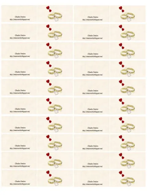 Bigliettini Bomboniere sposi