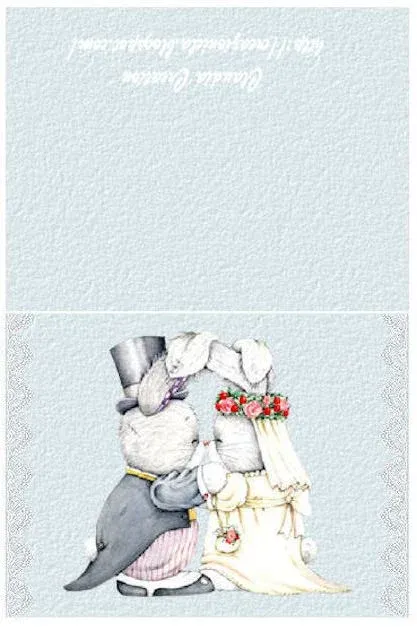 Cartolina Auguri Sposi