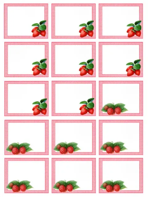 Etichette marmellate stampabili