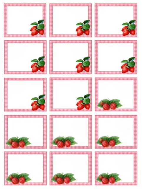 Etichette marmellate stampabili