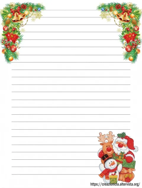 Carta da lettere Natale
